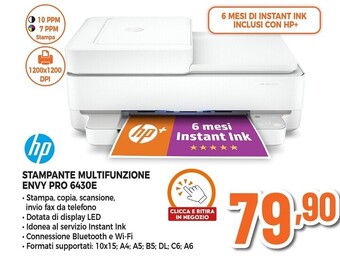Expert Hp stampante multifunzione envy pro 6430e offerta