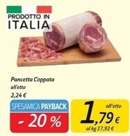 Carrefour Market Pancetta coppata offerta