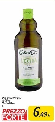 Carrefour Market Costa d'oro olio extravergine di oliva offerta