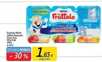 Carrefour Market Nestlè fruttolo misto 100% naturale offerta