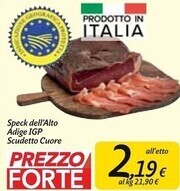 Carrefour Market Speck dell'alto adige igp scudetto cuore offerta