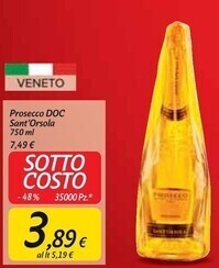Carrefour Market Sant'orsola prosecco doc offerta