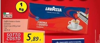 Carrefour Market Lavazza caffè crema e gusto offerta