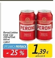 Carrefour Market Peroni lattina offerta