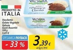 Carrefour Market Valsoia vaschetta gelato vegetale offerta