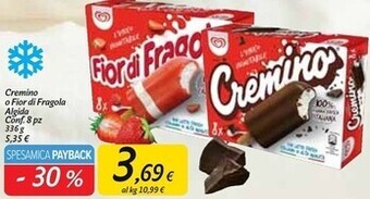Carrefour Market Algida cremino o fior di fragola offerta