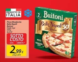 Carrefour Market Buitoni pizza margherita bella napoli offerta