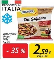 Carrefour Market Orogel tris grigliato offerta
