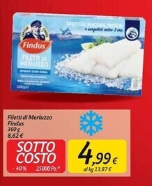 Carrefour Market Findus filetti di merluzzo offerta