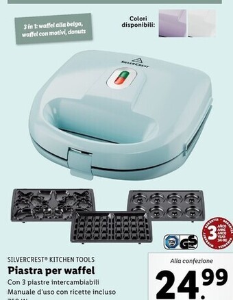 Lidl Silvercrest kitchen tools - piastra per waffel offerta