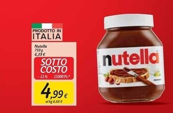 Carrefour Market Ferrero nutella offerta