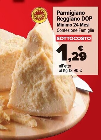 Carrefour Market Parmigiano reggiano dop minimo 24 mesi offerta