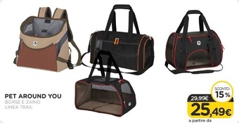 Arcaplanet Pet around you - borse e zaino linea trail offerta