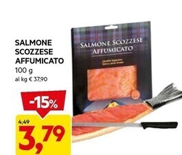 DPiù Salmone scozzese affumicato offerta