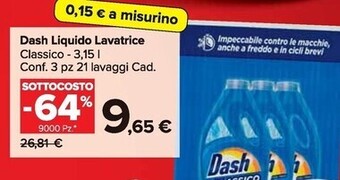 Carrefour Market Dash liquido lavatrice offerta