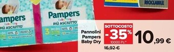 Carrefour Market Pampers pannolini baby dry offerta