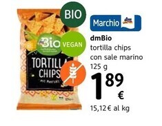dm drogerie markt Dmbio - tortilla chips con sale marino offerta