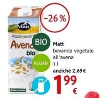 Matt bevanda vegetale all'avena