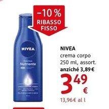 dm drogerie markt Nivea crema corpo offerta