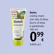 dm drogerie markt Balea - crema mani con olio d'oliva offerta
