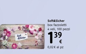 dm drogerie markt Soft&sicher - box fazzoletti offerta