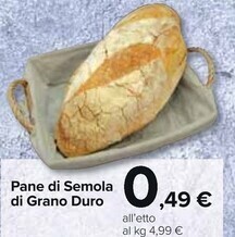 Carrefour Market Pane di semola di grano duro offerta