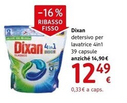 dm drogerie markt Dixan detersivo per lavatrice 4in1 offerta