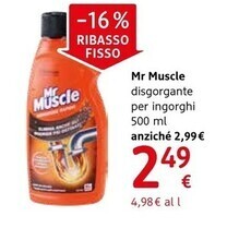 Mr muscle disgorgante