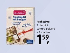 Profissimo - 3 piumini cattura polvere + 1 manico