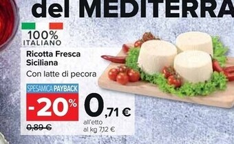 Carrefour Market Ricotta fresca siciliana offerta