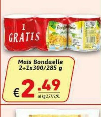 Gros Bonduelle Mais offerta