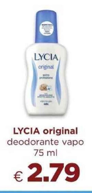 Acqua & Sapone LYCIA original deodorante vapo 75 ml offerta