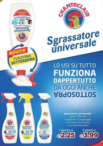 Acqua & Sapone Chanteclair sgrassatore universale spray 700 ml offerta