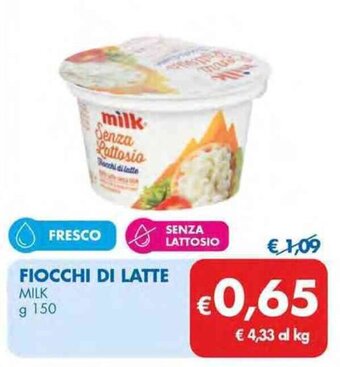 MD Discount FIOCCHI DI LATTE MILK g 150 offerta