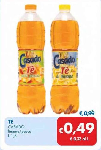 MD Discount TÈ CASADO limone/pesca L 1,5 offerta