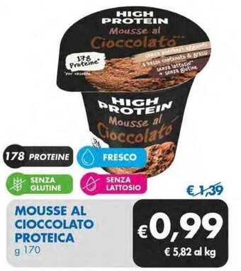 MD Discount MOUSSE AL CIOCCOLATO PROTEICA g 170 offerta
