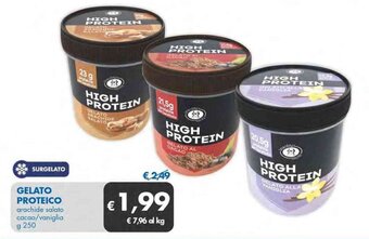 MD Discount GELATO PROTEICO arachide salato cacao/vaniglia g 250 offerta