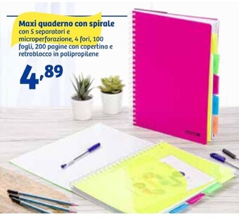 In'S Mercato Maxi quaderno con spirale offerta