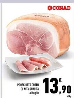 Conad City Prosciutto cotto di alta qualità offerta