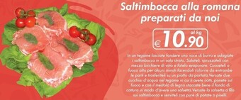 Saltimbocca alla romana preparati da noi
