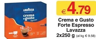Sì con te Lavazza crema e gusto forte espresso offerta