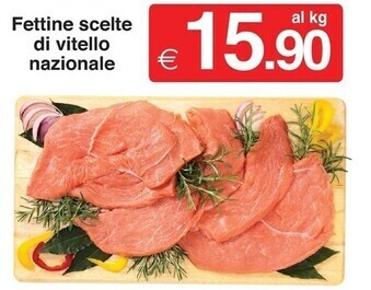 Sì con te Fettine scelte di vitello nazionale offerta