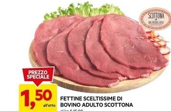 DPiù Fettine sceltissime di all'etto bovino adulto scottona offerta