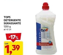 DPiù Top5 detergente sgrassante offerta