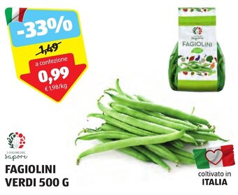 ALDI FAGIOLINI VERDI 500 G offerta
