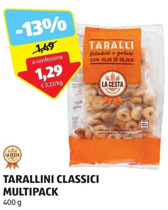 LA CESTA TARALLINI CLASSICI MULTIPACK 400 g