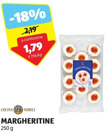 ALDI CUCINA NOBILE MARGHERITINE 250 g offerta