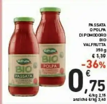 Conad Valfrutta Bio Polpa Di Pomodoro offerta
