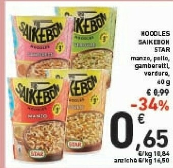 Conad Star Saikebon Gamberetti 60 G(ml) offerta