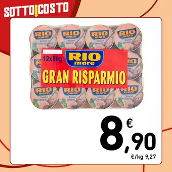 Conad TONNO RIO MARE all’olio di oliva, 80 g x 12 offerta
